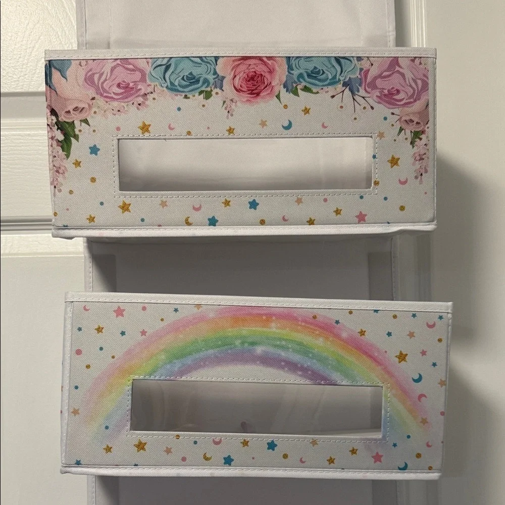 Unicorn and Rainbow Hanging Organizer
